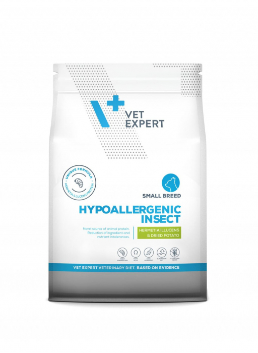 Veterinary Diet Hypoallergenic Small Breed Insect 2 kg hrana caini cu intolerante alimentare [2]