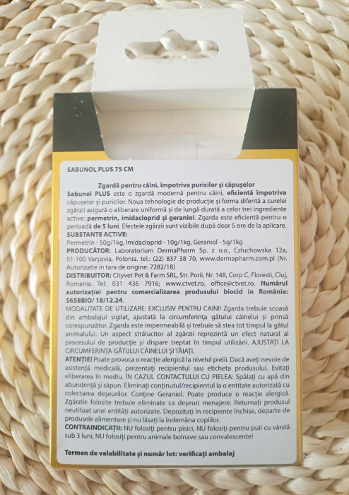 Zgarda antiparazitara Caine , SABUNOL PLUS 26-50kg [3]