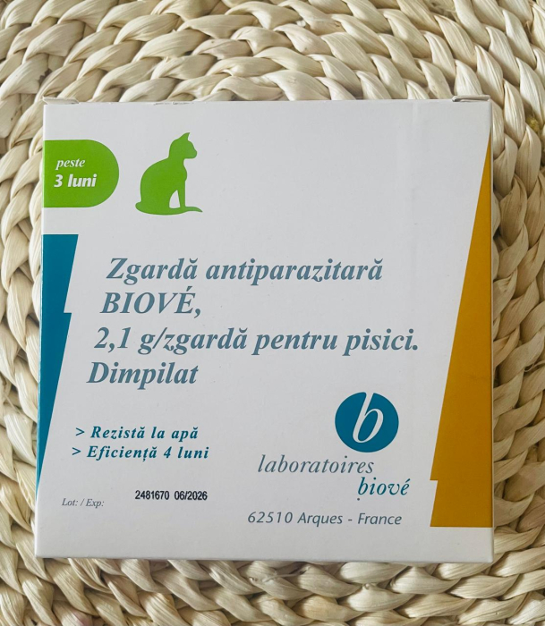 Zgarda antiparazitara pentru pisici, Biove [1]