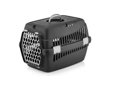 PISICI - 4 DOG DELUXE Cusca transport cu usa gri, L49, I35, h32,5