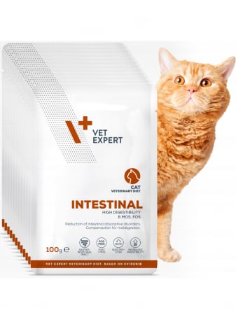 DIETE VETERINARE - 4T Dieta Veterinara Pisici Intestinal Cat, Vetexpert, 100 g