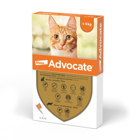 Deparazitari Pisici - Advocate pentru pisici < 4 kg (0 - 4 kg), 1 pipeta