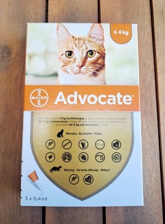 Advocate pentru pisici < 4 kg (0 - 4 kg), 1 pipeta [1]