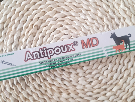 Antipoux MD 14ml, solutie spot on pentru caini si pisici [2]
