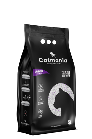 ASTERNUT SI LITIERE - CATMANIA Bentonita Lavanda, Asternut Litiera 5 L