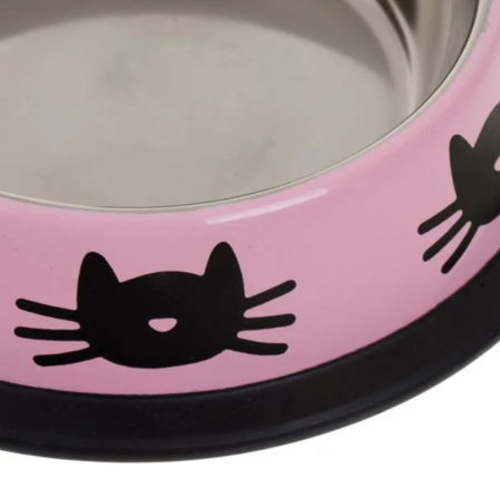 Bol metalic pentru pisici și căței mici, 235 ml [4]