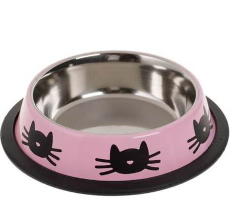 Bol metalic pentru pisici și căței mici, 235 ml [0]