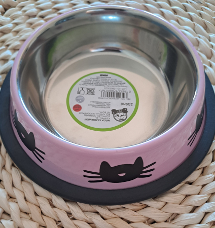 Bol metalic pentru pisici și căței mici, 235 ml [3]