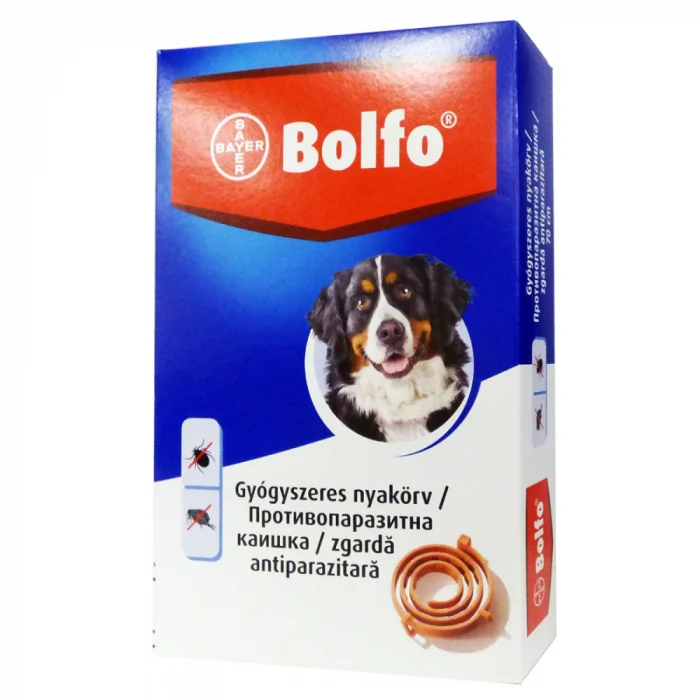 Zgarda antiparazitara 70 cm pentru caini, Bolfo, 1 bucata [1]