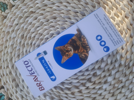 Bravecto Cat spot on 250 mg (2,8-6,25 kg) - o pipetă [3]