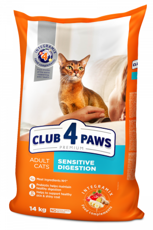 PISICI - CLUB 4 PAWS Premium "DIGESTIE SENSIBILĂ" 14KG