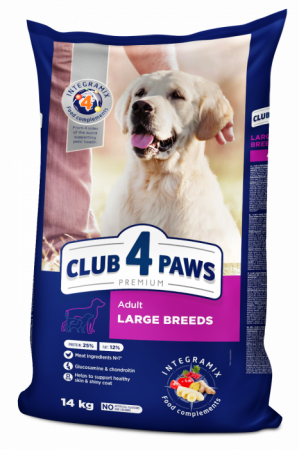 CAINI - CLUB 4 PAWS ADULT Large Breead 14KG