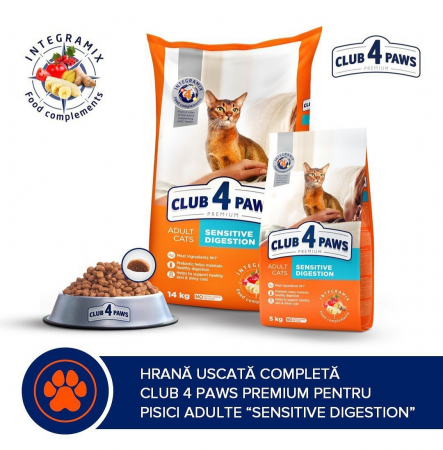 CLUB 4 PAWS Premium "DIGESTIE SENSIBILĂ" 14KG [3]