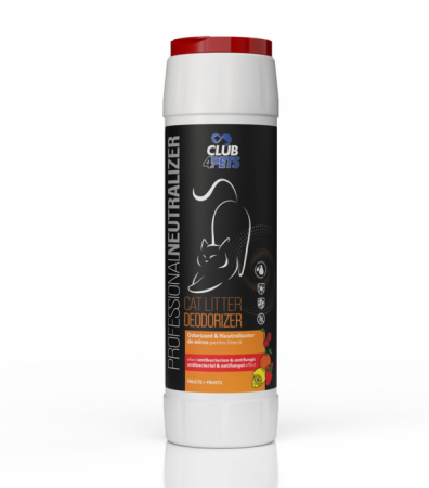 CLUB4PETS ODORIZANT & NEUTRALIZATOR DE MIROS PENTRU LITIERĂ, CU AROMĂ DE FRUCTE, 500g [1]