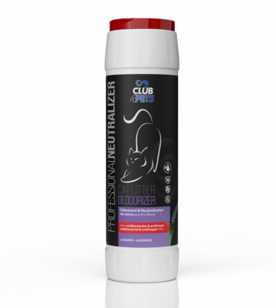 CLUB4PETS ODORIZANT & NEUTRALIZATOR DE MIROS PENTRU LITIERĂ, CU AROMĂ DE LAVANDĂ, 500g [1]