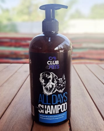 SAMPOANE - CLUB4PETS Sampon premium ALL DAYS pentru caini si pisici, Uz zilnic, 500 ML