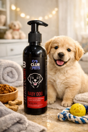 IGIENA SI COSMETICA - CLUB4PETS Sampon profesional BABY DOG pentru caini juniori, 250 ML