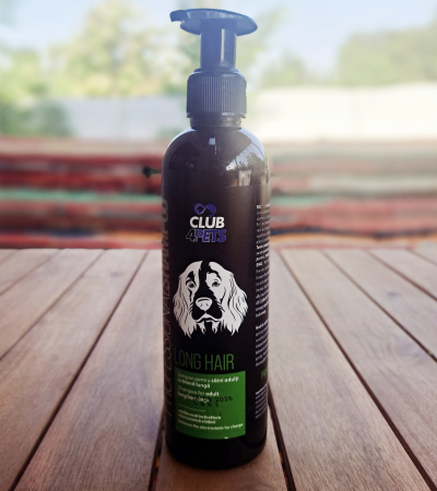 SAMPOANE - CLUB4PETS Sampon profesional LONG HAIR pentru caini adulti cu blana lunga, 250 ML