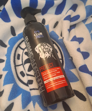 CLUB4PETS Sampon profesional PROTECT pentru caini adulti de toate rasele, cu CLORHEXIDINA - efect antibacterian si bacteriostatic, 250 ML [1]