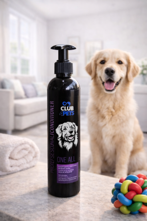 IGIENA SI COSMETICA - CLUB4PETS. Sampon si balsam premium 2IN1 pentru caini adulti de toate rasele, Periere usoara, 250 ML