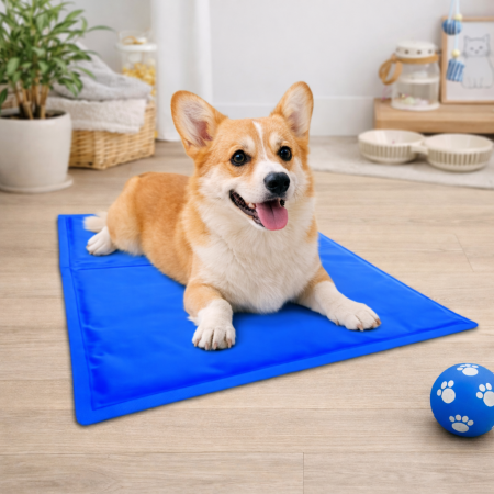 ACCESORII - Covoras racoritor pentru catei Cool Pet, 65 x 40 cm, Albastru