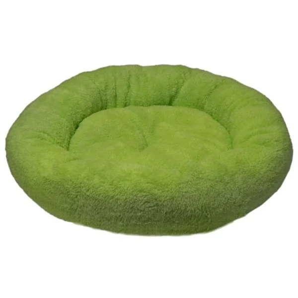 PISICI - Culcus 4DOG Deluxe Rotund Plush S 52x9CM Verde