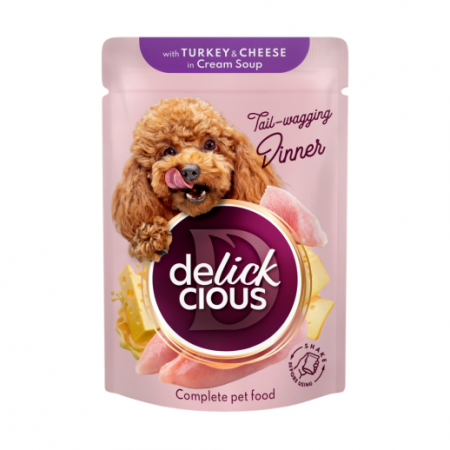 Delickcious. Curcan și brânză în supă cremoasă, 85 g. [3]