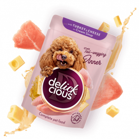 DELICKCIOUS - Delickcious. Curcan și brânză în supă cremoasă, 85 g.