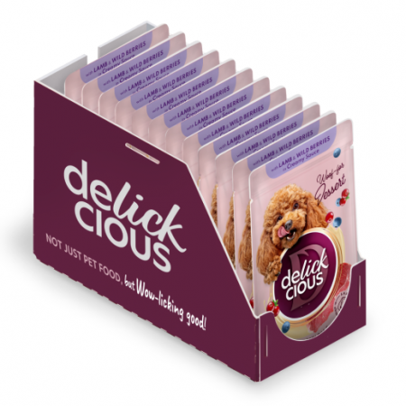 Delickcious. Miel și fructe de pădure în sos cremos, 85 g. [3]