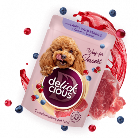 DELICKCIOUS - Delickcious. Miel și fructe de pădure în sos cremos, 85 g.