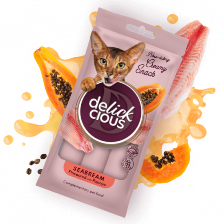RECOMPENSE - DELICKCIOUS, Recompense cremoase cu dorada si aroma de papaya, 60g