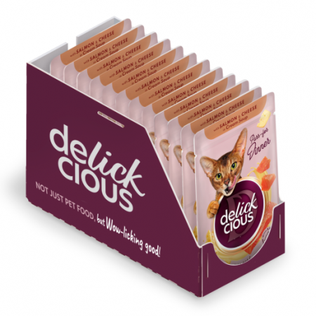 Delickcious. Somon și brânză în supă cremoasă, 85 g. [4]