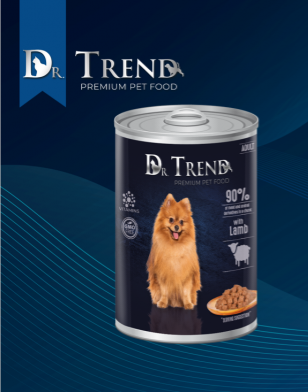 Dr. Trend Conserva pentru caini adulti, cu miel in sos, 400g [1]