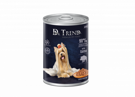 CAINI - Dr. Trend Conserva pentru caini adulti, cu vanat in sos, 400g