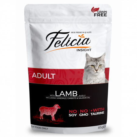 PISICI - FELICIA, Miel, plic hrană umedă fără cereale pisici, (în aspic), 85g