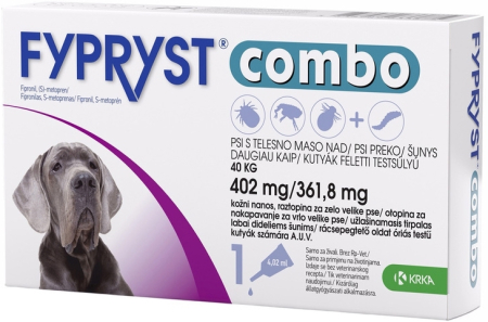 Deparazitari Caini - FYPRYST COMBO, solutie spot-on pentru caini de talie foarte mare XL ( peste 40kg), 1 buc