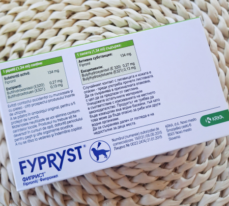 FYPRYST, deparazitare externă câini, pipetă repelentă, M (10 - 20kg), 1 buc [2]