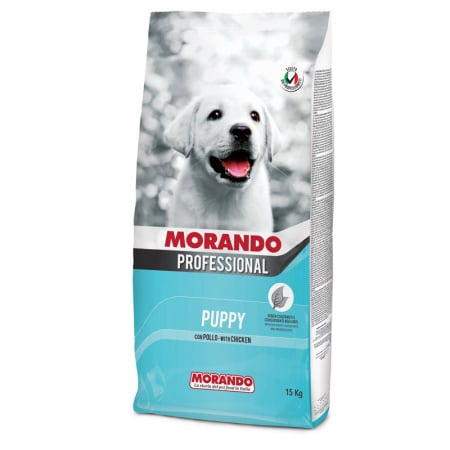 MORANDO - Hrană completă MORANDO pentru CĂȚELUȘI CU PUI, 15 kg