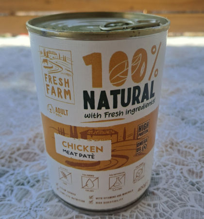 Hrana umeda caini, Fresh Farm Smooth pate with chicken 400 gr [1]