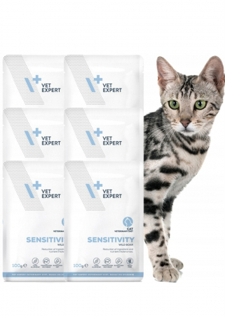 DIETE VETERINARE - Hrana umeda pentru pisici Sensitivity Cat, 100 g