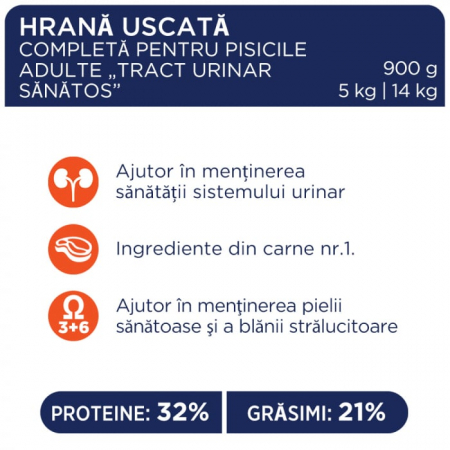 Hrana uscata completa pentru pisici Urinary Health, Premium, Club 4 Paws, 14 kg [4]