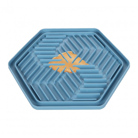 ACCESORII - HRANITOARE PENTRU CAINI SI PISICI INTERACTIV FLAMINGO LICK PAD BEAN BLUE 24x21CM