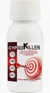 INSECTICIDE - Insecticid lichid concentrat impotriva insectelor taratoare si zburatoare Cyper-Killer,100ml