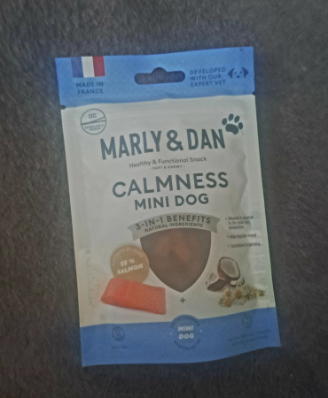 MARLY&DAN Calme Mini Dog, XS-S, Somon, punguță recompense funcționale fără cereale câini, sistem nervos & calmante, 50g [4]