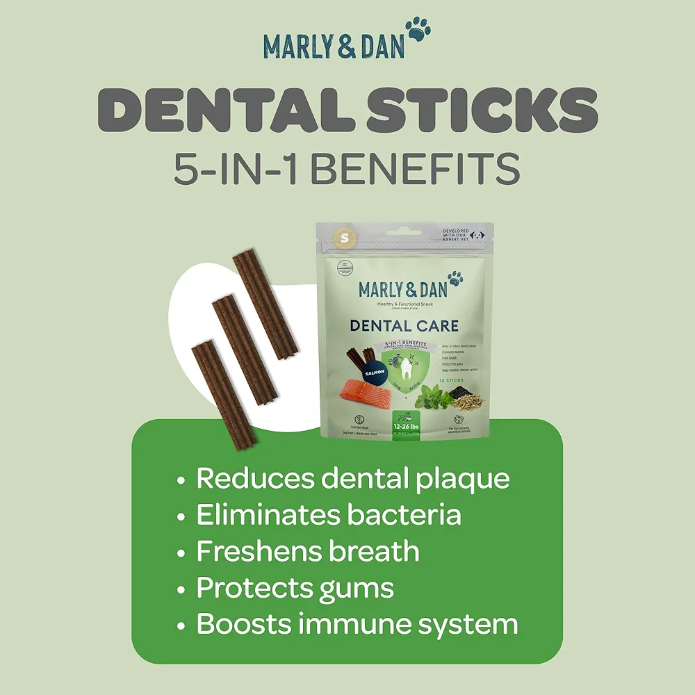MARLY&DAN Dental Care sticks caini 12-25 kg, M/L 140g [6]