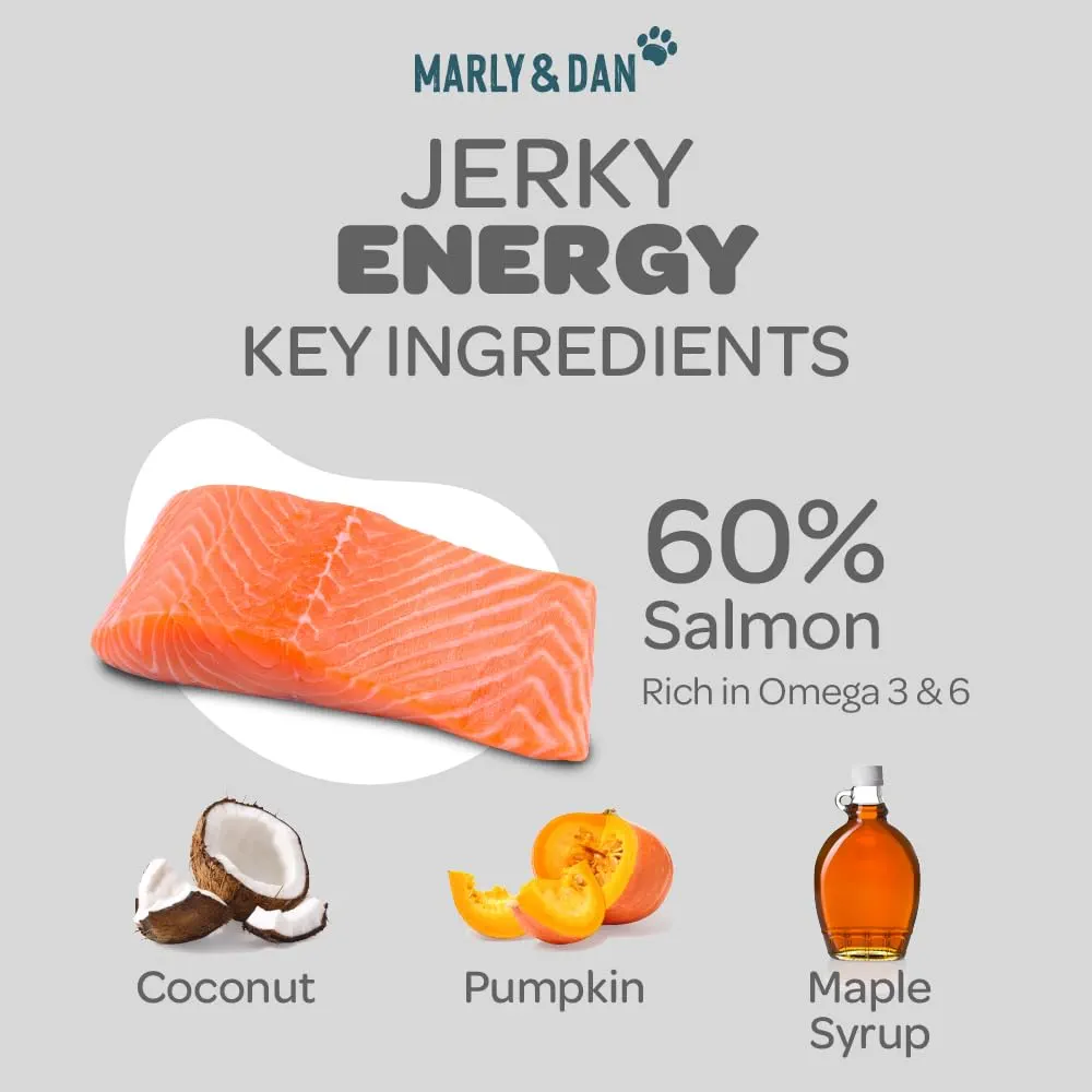 MARLY&DAN Energy, XS-XL, Somon, punguță recompense funcționale fără cereale câini, activitate intensă, 80g [6]