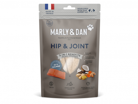 MARLY&DAN Hip&Joint, XS-XL, Somon, punguță recompense funcționale fără cereale câini, sistem articular, 80g [6]