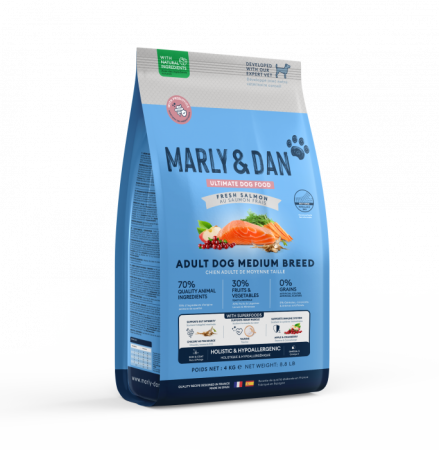 MARLY&DAN - MARLY&DAN HRANA USCATA PENTRU CAINI ADULTI DE TALIE MEDIE 4kg