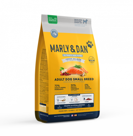 MARLY&DAN - MARLY&DAN HRANA USCATA PENTRU CAINI ADULTI DE TALIE MICA 1.5kg