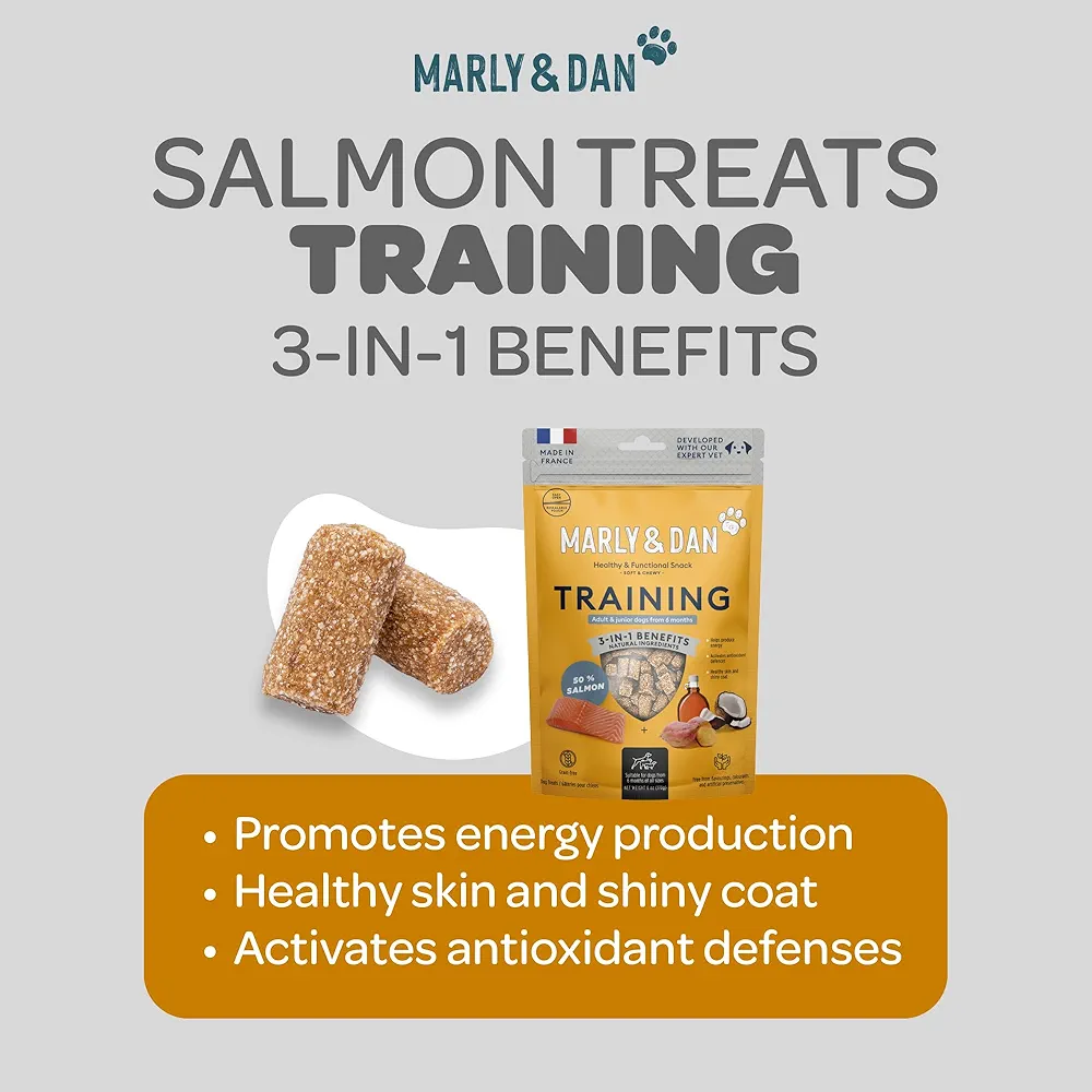 MARLY&DAN Training, XS-XL, Somon, punguță recompense funcționale fără cereale câini, 100g [8]